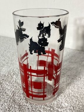 Vintage Federal Glass Scottie Dog Drinking Glass Replacement